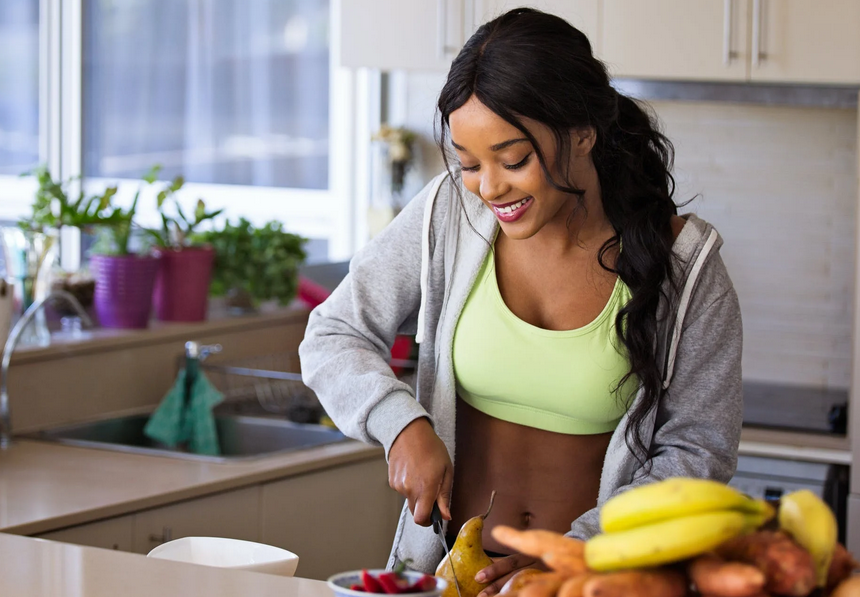 woman cooking